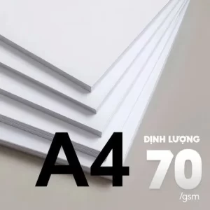 Giấy in A4 định Lượng 70gsm 500